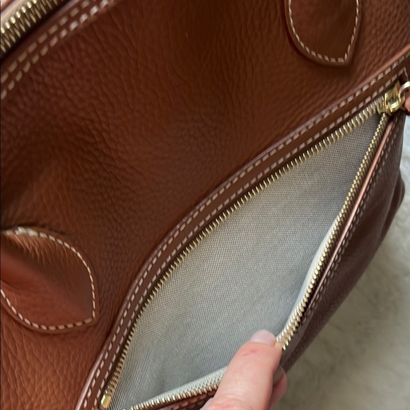 Dooney & Bourke Brown Pebble Grain Short Handle Tote - Picture 6 of 16